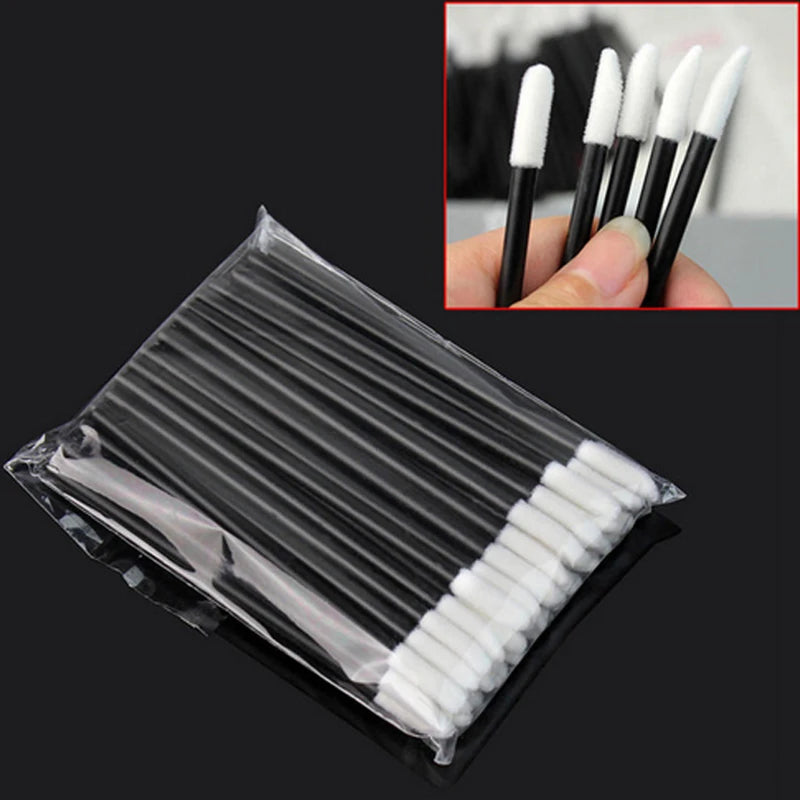 5/50/100 Pcs Lip Brushes Soft Cosmetic Lip Brush Lipstick Lip Glossy Wands Cleaner Applicator Eyeshadow Makeup Brush Tool