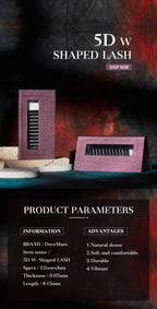 DeceMars 5D - W Shaped Eyelash Extension (12line/Tray)