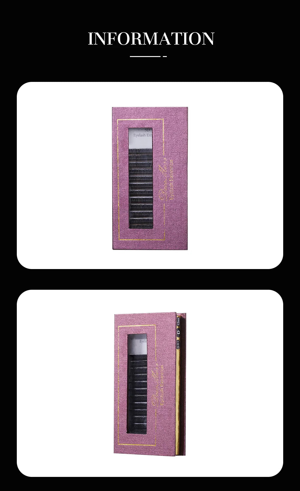 DeceMars 5D - W Shaped Eyelash Extension (12line/Tray)