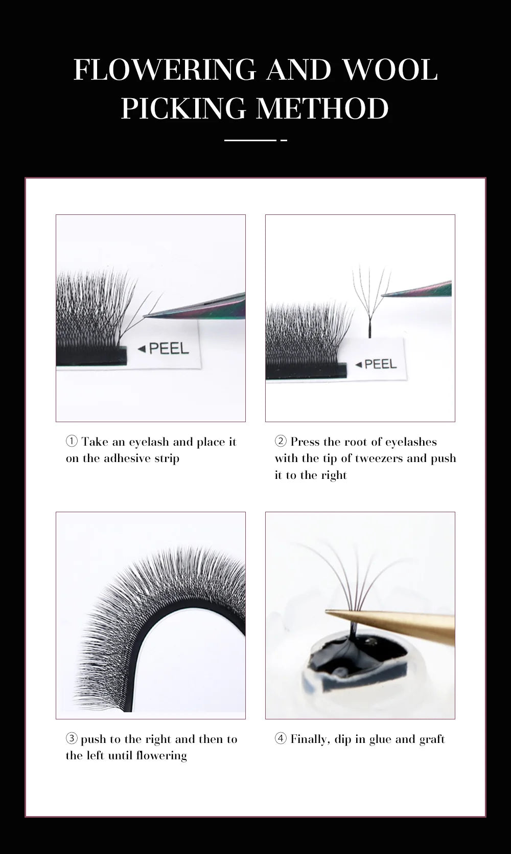 DeceMars 5D - W Shaped Eyelash Extension (12line/Tray)