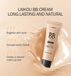 1 Pcs Face Liquid Foundation Moisturizing BB Cream Concealer Oil-control Full Coverage Flaw Waterproof Long Lasting Cosmetic