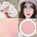 Monochrome Cute Blusher Peach Milk Pink Cream Natural Cheek Tint Brighten Waterproof Matte Face Contouring Blush Palette Makeup