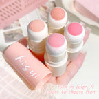 HISYI Yunrou Soft Fog Blush Stick - Energetic and Bouncy, Korean Style, Brightening, Dual-Use for Lips and Cheeks