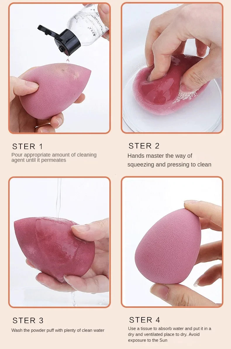 Makeup Blender Cosmetic Puff Makeup Sponge Cushion Foundation Powder Sponge Beauty Tool Women Make Up Accessories