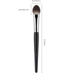 1/2Pcs Peach Heart Blusher Brush - Small Flat Precise for Powder/Cream/Liquid Blush, Makeup Tool