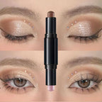 Double Head Eyeshadow Stick Colorful Shimmer Brown High Waterproof Cream Eyes Shadow Pencil Long Lasting Makeup Cosmetic