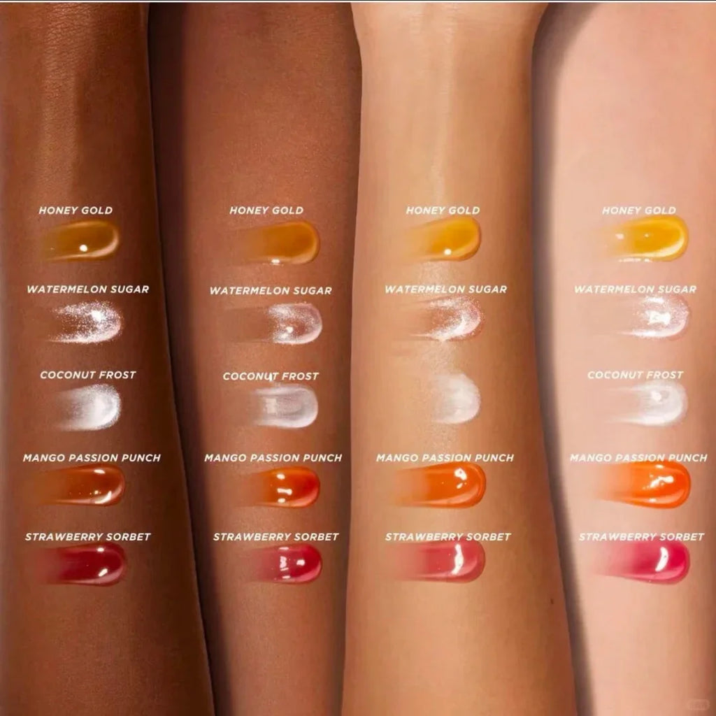 INS Gisou New Color Lasting Moisturizing Lip Balm Raspberry Swirl Sticky Toffee For Lips Plumping Exfoliating Gloss Oil Care