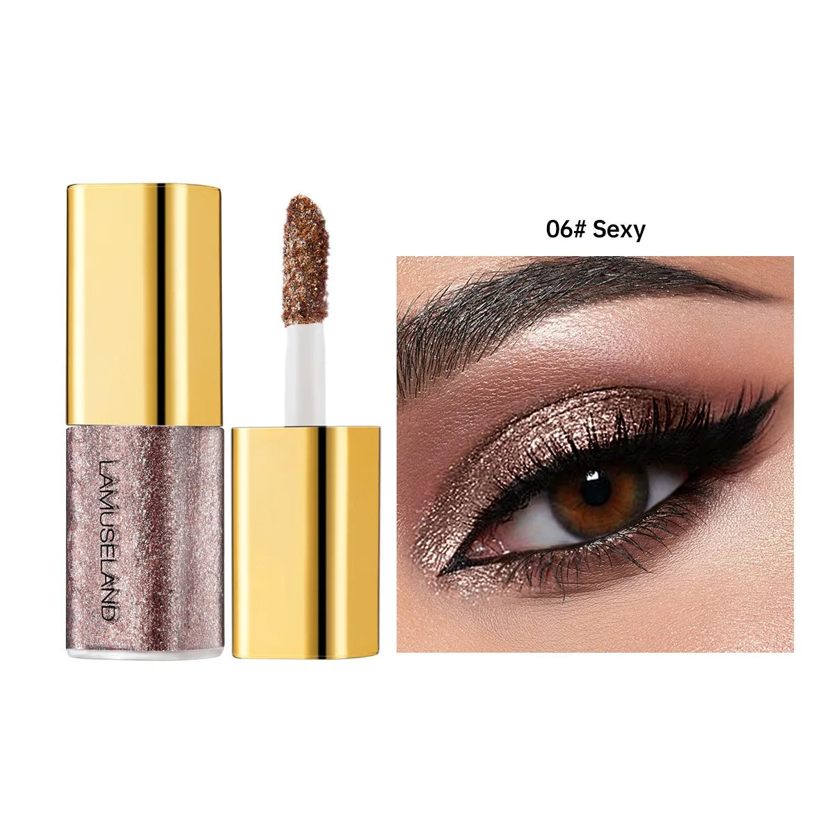 Pearly Liquid Eyeshadow Makeup Natural Smokey Silver Shimmer Glitter Diamond Shadows For Eyelids Waterproof Beauty Highlighter