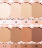 Lasting Oil Control Pressed Powder Bronzer Natural Brighten Waterproof Nude Setting Loose Translucent Powder Dupes Makeup Women