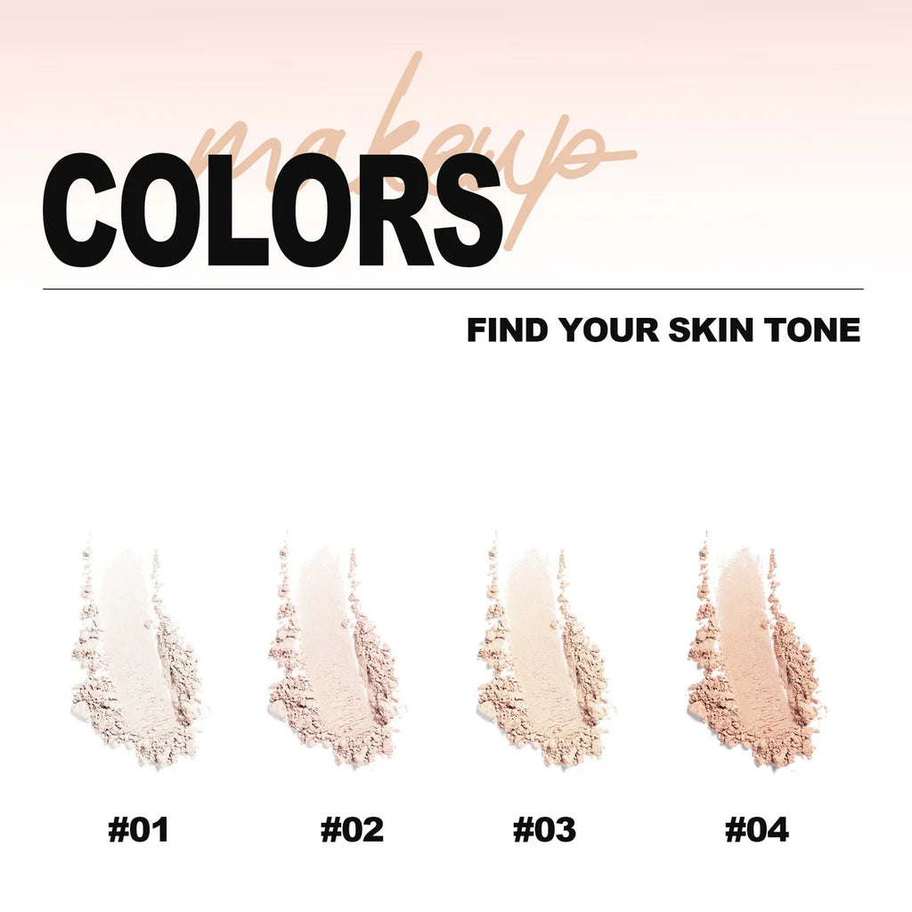 8 Color Matte Face Pressed Powder 24 Hours Oil Control Natural Setting Powder Foundation Full Coverage Waterproof Lasting Makeup