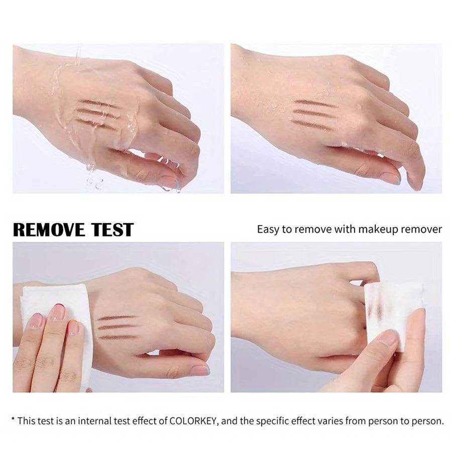 Waterproof Matte Eyebrow Pen Makeup Double Head Lasting Brown Non-Smudged Eye Brow Pencil Tint with Brush Cosmetics