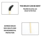 Wooden Makeup Mascara Brushes Wand Disposable Cosmetic Makeup Eyebrow brush Applicator Eyelash Extension Cosmetic Brushes Tools