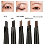 Extremely Fine Double-headed Waterproof Eyebrow Pencil - Durable and Long Lasting for Beginner Women's Makeup Eye Brow Pen