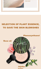 Ocheal BB Cream Air Cushion Compact Make Up Foundation Concealer Cream for Face Cosmetics Makeup Mushroom Head Puff