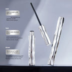 Metal Iron Brush Waterproof Mascara Used Eyelash Extensions No Clump Thick Fiber Mascara Black Dense Curling Women's Cosmetics