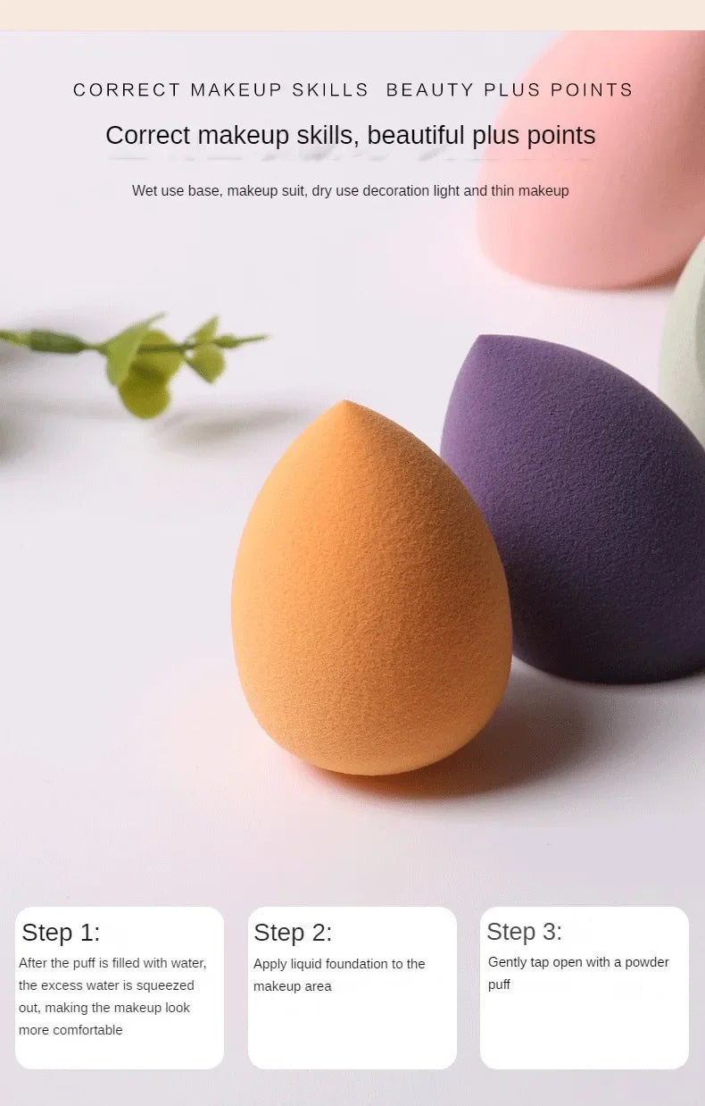 Makeup Blender Cosmetic Puff Makeup Sponge Cushion Foundation Powder Sponge Beauty Tool Women Make Up Accessories