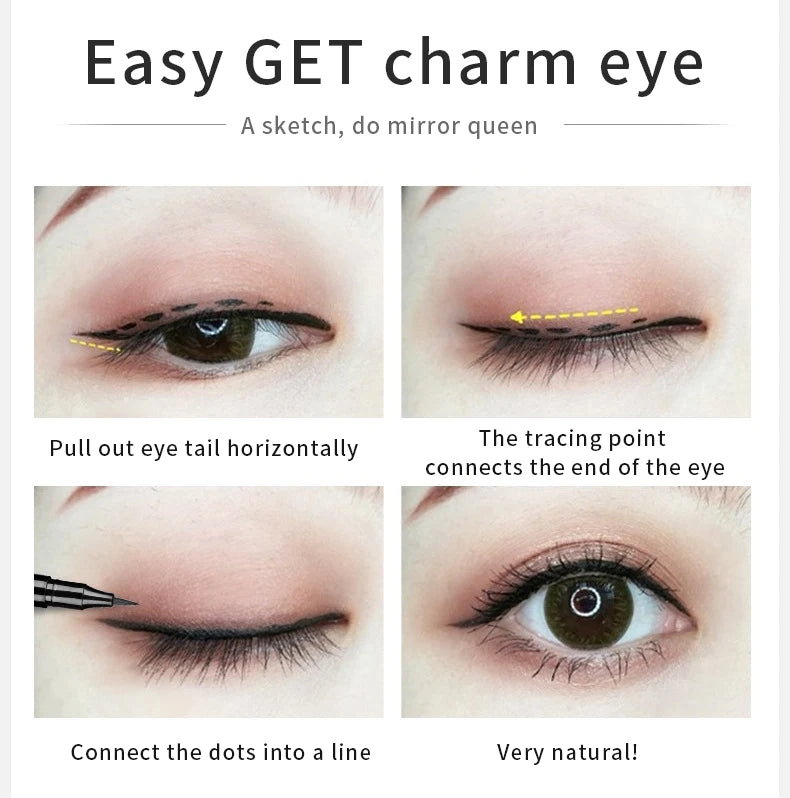 Eye Make-up Liquid Eyeliner Long-lasting Waterproof Non-fading Beauty Make-up Tools Quick Dry Non-halo-dye Eyeliner