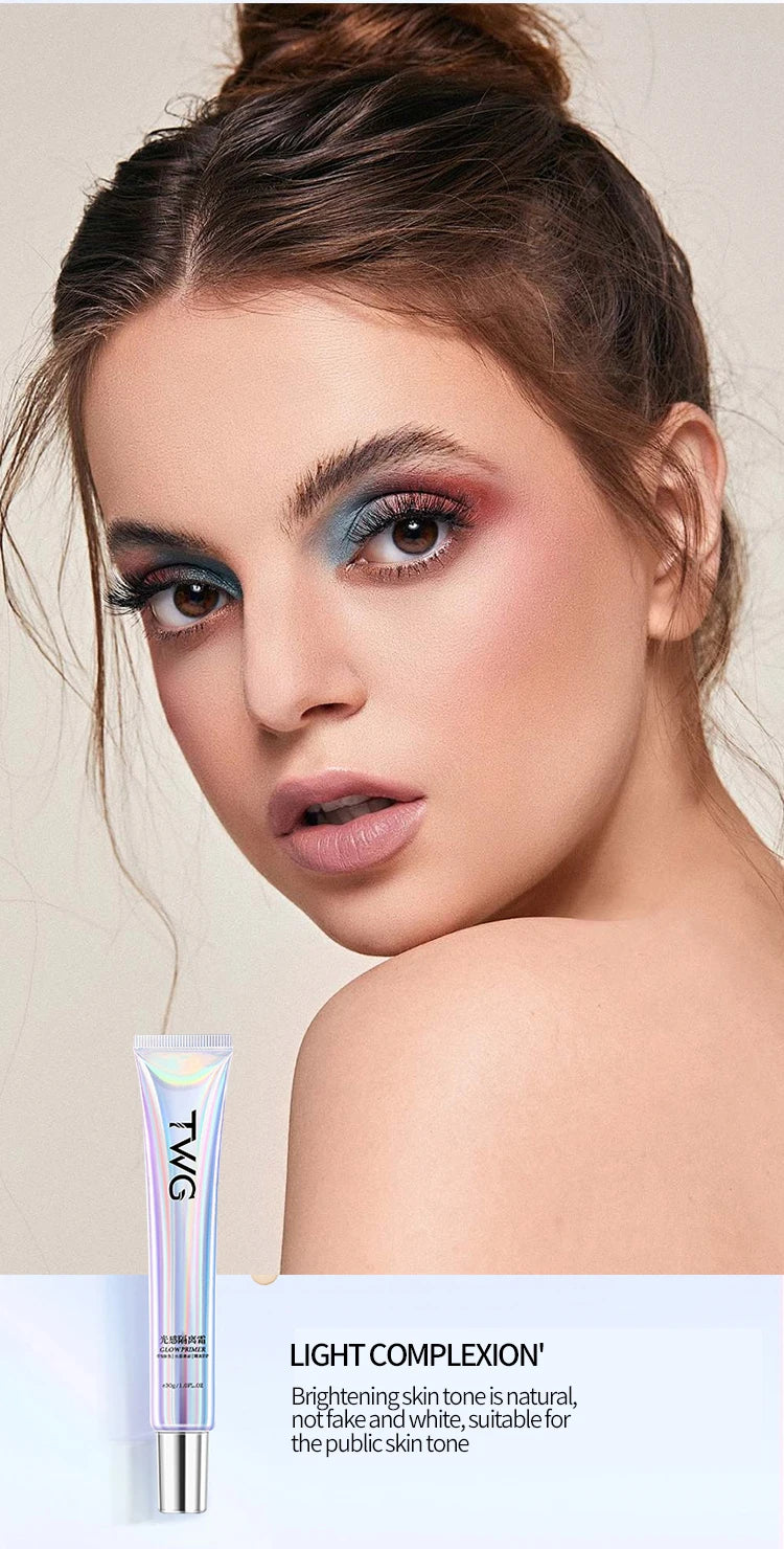 Makeup Primer Base,Moisturizing Isolation Concealer Foundation Invisible Pores Facial Base Brightens Skin Tone Makeup Cosmetics