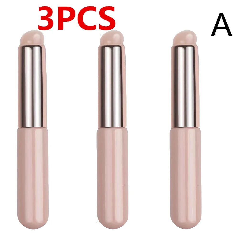 Silicone Lip Brush With Cover Cap Concealer Brush Like Fingertips Q Soft Lipstick Makeup Brushes Round Head No Broken