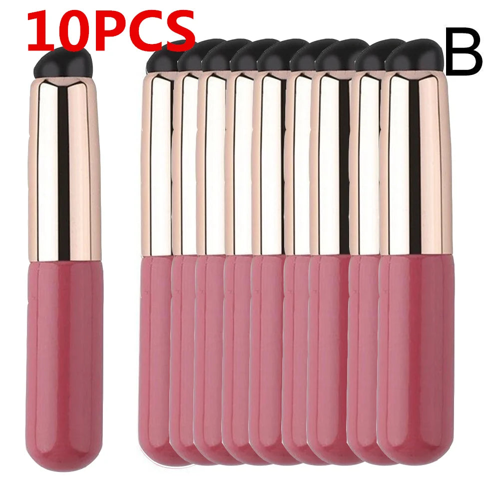 Silicone Lip Brush With Cover Cap Concealer Brush Like Fingertips Q Soft Lipstick Makeup Brushes Round Head No Broken