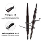 Extremely Fine Double-headed Waterproof Eyebrow Pencil - Durable and Long Lasting for Beginner Women's Makeup Eye Brow Pen