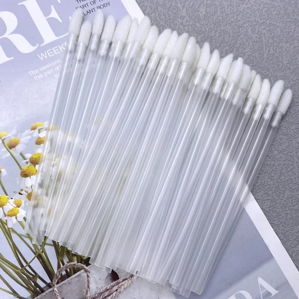 Wholesale 50/1000 PCS Disposable Lip Brush Women Accessories Lipstick Gloss Wands Applicator Perfect Best Make Up Tool Hotting