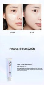 Makeup Primer Base,Moisturizing Isolation Concealer Foundation Invisible Pores Facial Base Brightens Skin Tone Makeup Cosmetics