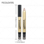Gold Tube Eye Shadow Pen, Multi-color Selection, Eye Highlights, Brightening Eyes, Waterproof and Sweatproof, Eye Cosmetics