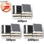 Wholesale 50/1000pcs Lip Brushes Applicators Eyelashes Brush Lipstick Brush Lip Gloss Applicator Wands Makeup Beauty Tool