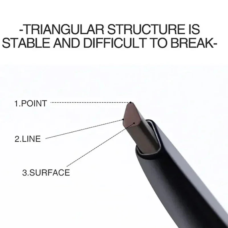 Extremely Fine Double-headed Waterproof Eyebrow Pencil - Durable and Long Lasting for Beginner Women's Makeup Eye Brow Pen