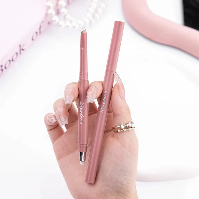 Brightening Aegyo Sal Pencil Waterproof Natural Dual-Color Lying Silkworm Under-Eye Highlighter Shadow Pen Contour Eye Makeup