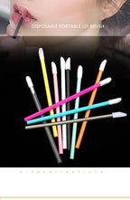 50 Pcs Disposable Lip Brush Makeup Tools Hollow Lip Wands Nylon Lip Gloss Stick Applicator Lipstick Wands Set Cosmetic Tools