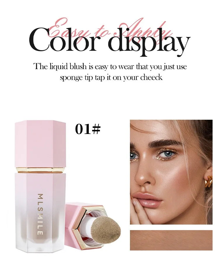 Liquid Versatile Blush Face Brighten Long-lasting Natural Moisturizer Cheek Tint Makeup Stick Lip Cheek Eye Kawaii Makeup