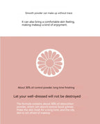 Setting Powder Oil Control Makeup Setting Brightening Skin Tone Setting Powder With Mirror Compact Portable Makeup Powder