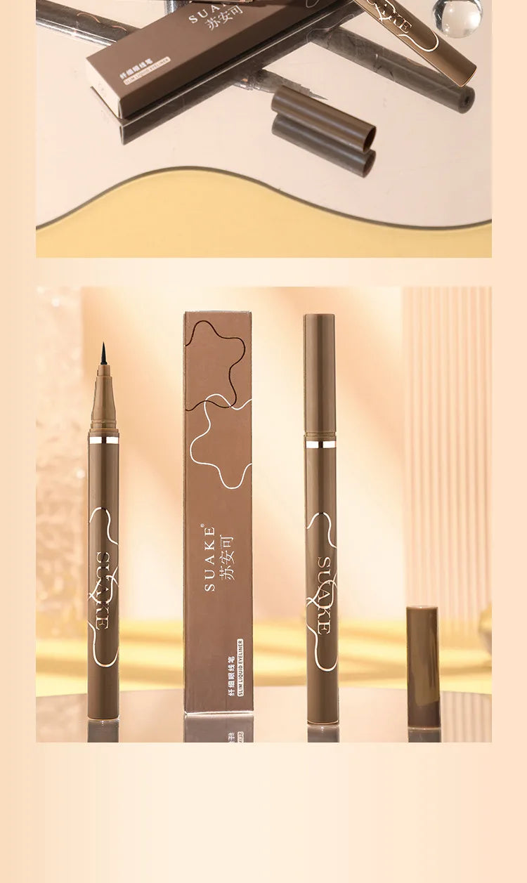 Ultra Thin Black Brown Lower Eyelash Eyeliner Pen Waterproof Lasting Smooth Lying Silkworm Eyes Liner Pencils Eye Makeup Tools