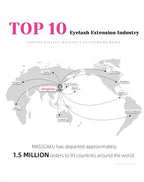 MASSCAKU 0.05mm Thickness Synthetic Mink Manga Anime Comic Spire Lashes 8-15mm Mix Length Feather Shape False Eyelash Bundles