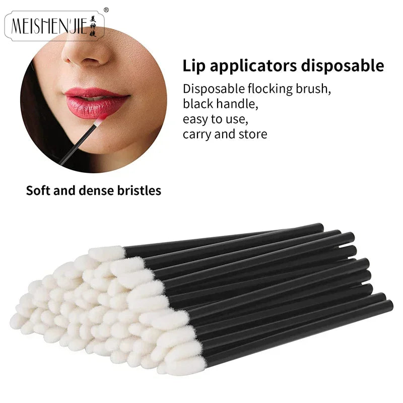 Wholesale 50/1000pcs Lip Brushes Applicators Eyelashes Brush Lipstick Brush Lip Gloss Applicator Wands Makeup Beauty Tool