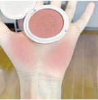 Monochrome Cute Blusher Peach Milk Pink Cream Natural Cheek Tint Brighten Waterproof Matte Face Contouring Blush Palette Makeup