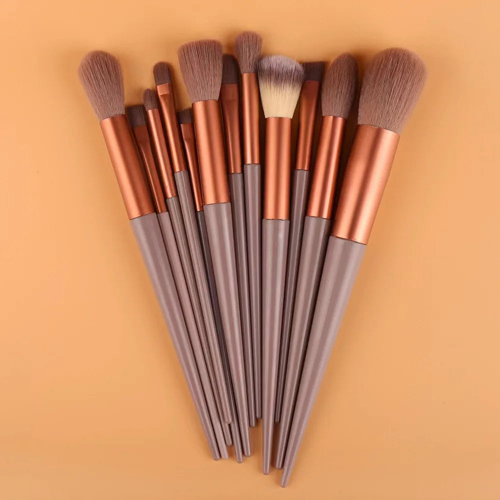 13 Pcs Makeup Brushes Set Eye Shadow Foundation Women Cosmetic Powder Blush Blending Beauty Make Up Tools For Beginner Hotting