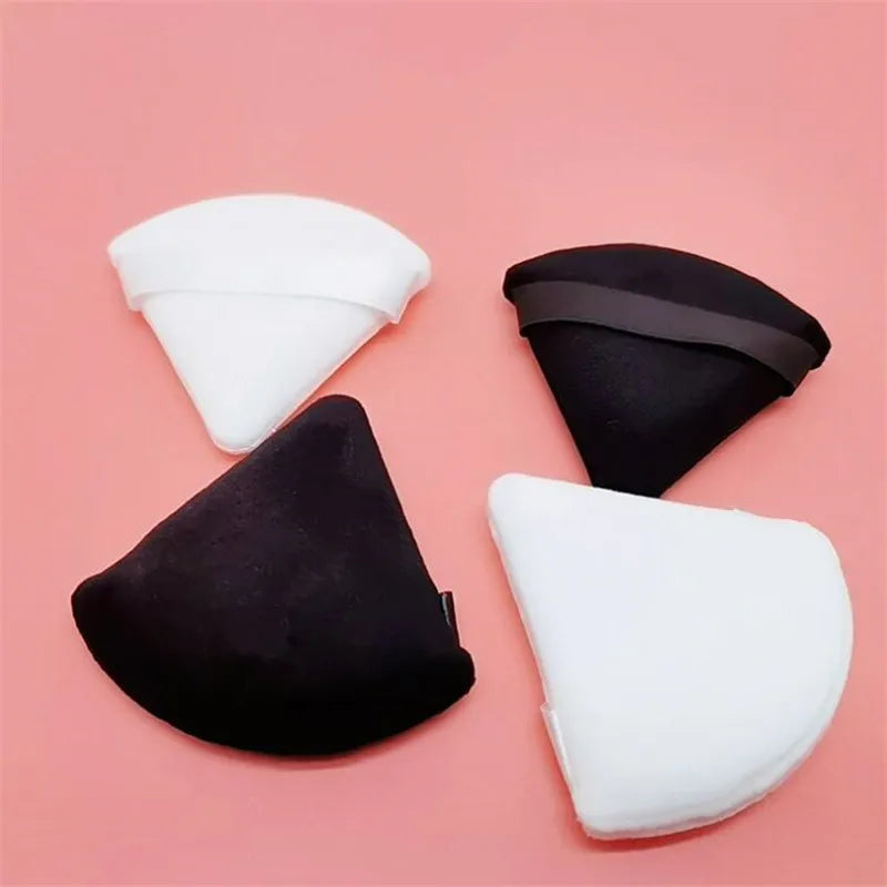 2Pcs Triangle Powder Puff Face Makeup Sponge Soft Velvet Cosmetic Puff Blender Beauty Foundation Sponge Make Up Accessories