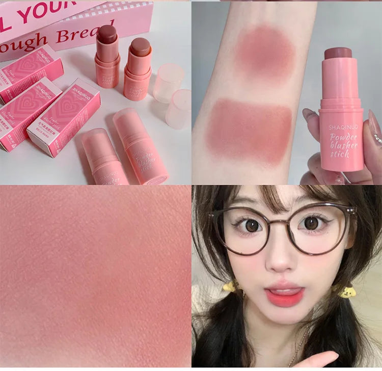 Velvet Matte Smooth Blush Stick Long-lasting And Low Saturation Natural Makeup Effect And Easy To Apply