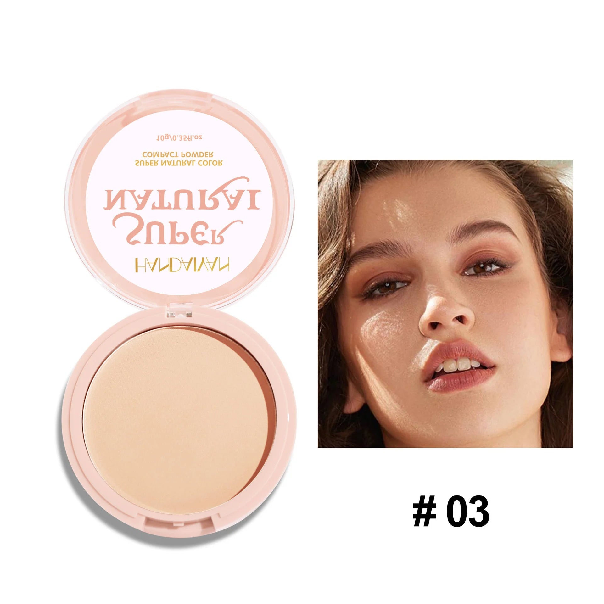 8 Color Matte Face Pressed Powder 24 Hours Oil Control Natural Setting Powder Foundation Full Coverage Waterproof Lasting Makeup