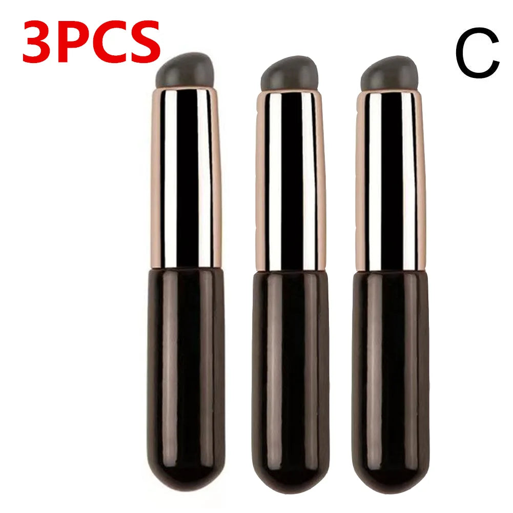 Silicone Lip Brush With Cover Cap Concealer Brush Like Fingertips Q Soft Lipstick Makeup Brushes Round Head No Broken