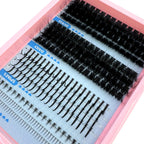 60-150D Cluster Eyelash Extensions with Lash Spikes Lash Clusters Wispy Eyelashes Clusters Fluffier Individual Lashes Clusters