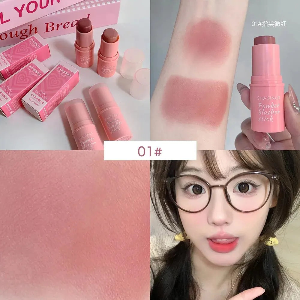 Velvet Matte Smooth Blush Stick Long-lasting And Low Saturation Natural Makeup Effect And Easy To Apply