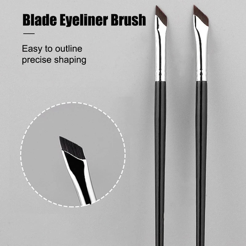 Blade Eyeliner Brush Ultra Thin Fine Angle Flat Eyebrow Brush Flat Sickle Eyeliner Brushes Precise Detail Brush Makeup Tools