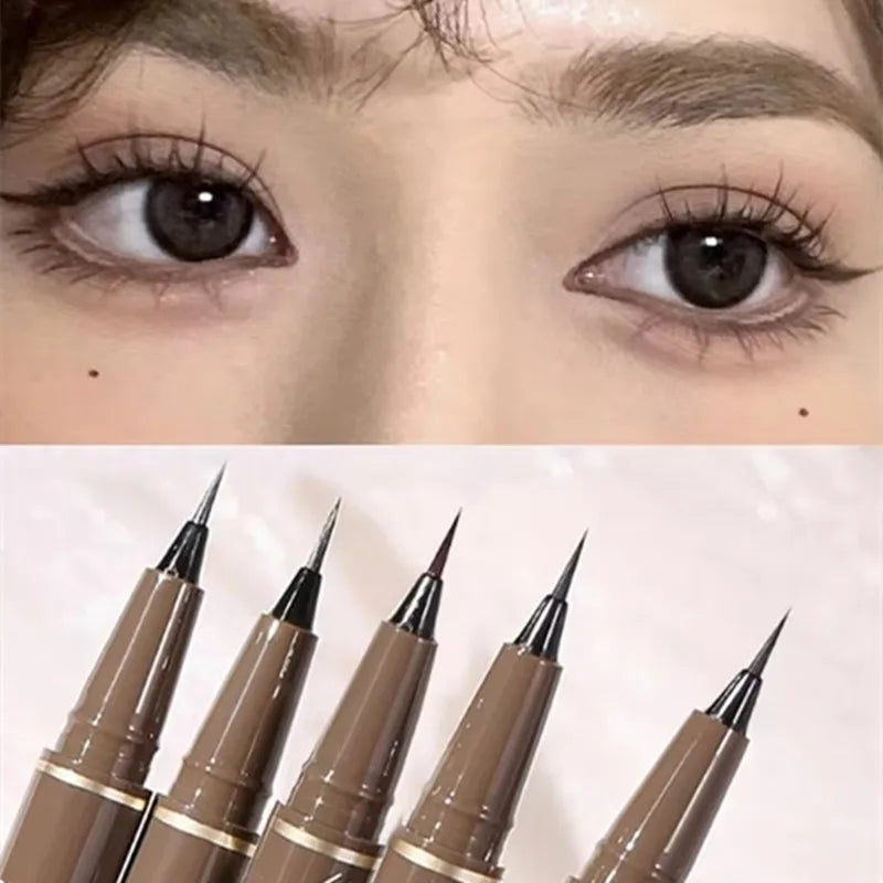 Ultra Thin Black Brown Lower Eyelash Eyeliner Pen Waterproof Lasting Smooth Lying Silkworm Eyes Liner Pencils Eye Makeup Tools