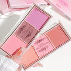 HISYI three-color blush natural color rendering delicate non-flying powder matte rouge holding makeup clear vitality girl blush