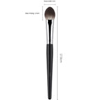 1/2Pcs Peach Heart Blusher Brush - Small Flat Precise for Powder/Cream/Liquid Blush, Makeup Tool