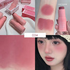 Velvet Matte Smooth Blush Stick Long-lasting And Low Saturation Natural Makeup Effect And Easy To Apply